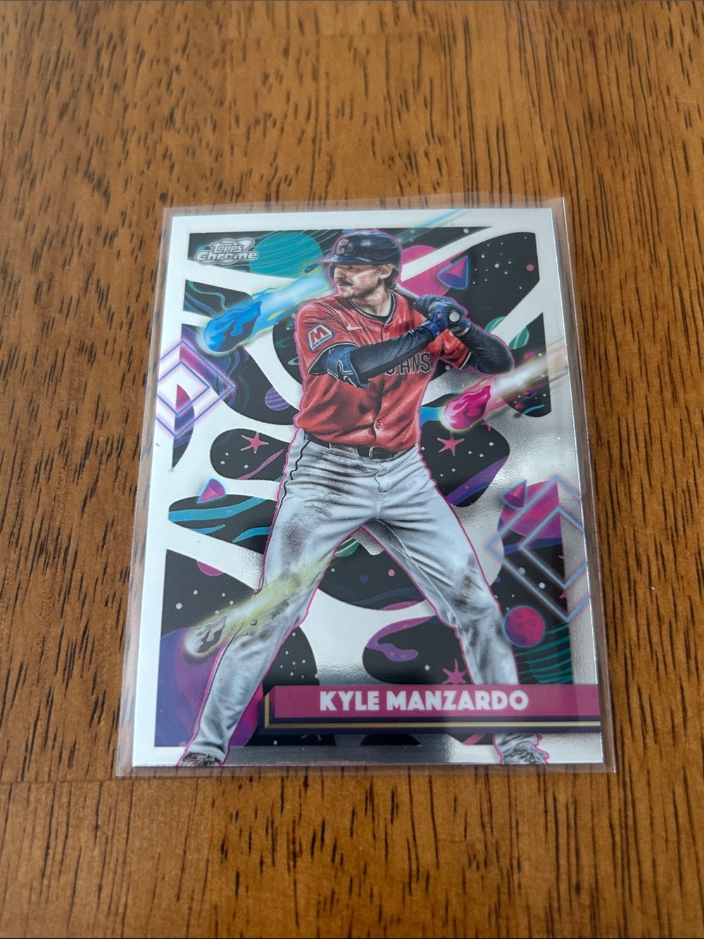 Topps Kyle Manzardo Cosmic Chrome Baseball Card